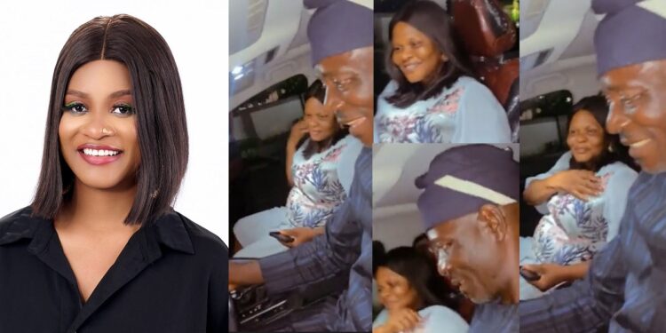 Adorable moment Phyna’s parents took a spin in her new SUV prize car (Video)
