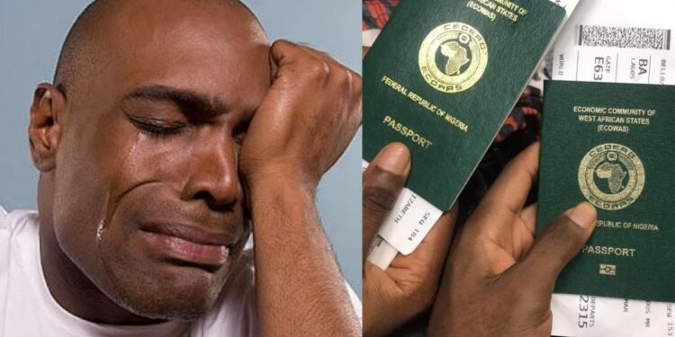 Nigerian lady dumps her husband barely two months after he moved her abroad.
