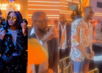 “Trouble in paradise?” – Reactions as BBNaija’s Sheggz and Bella ignore each other at prize presentation ceremony (Video)
