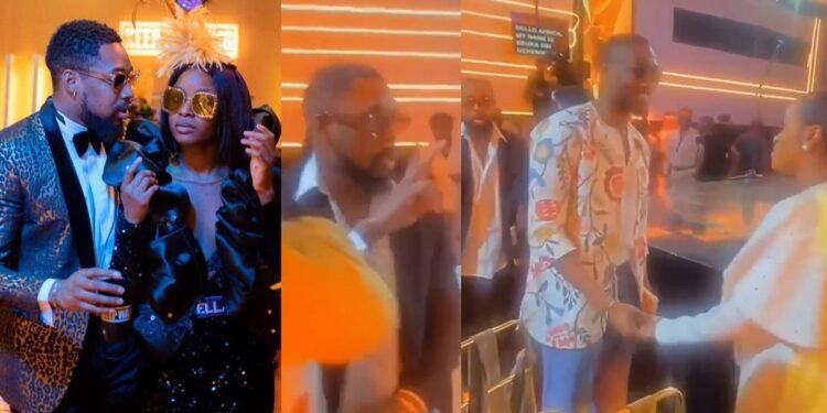 “Trouble in paradise?” – Reactions as BBNaija’s Sheggz and Bella ignore each other at prize presentation ceremony (Video)