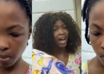 Lady apprehended for allegedly defrauding three separate vendors with fake alerts in Abuja (Video)