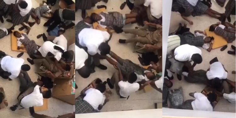 students collapsed