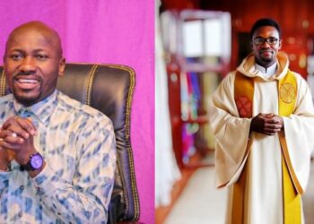“Be sensitive with your testimony” – Fr Kelvin Ugwu reacts to Apostle Suleman’s testimony.