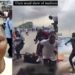 #EndSARS memorial: Protesters scamper for safety as police fire tear gas at the Lekki Tollgate (video)