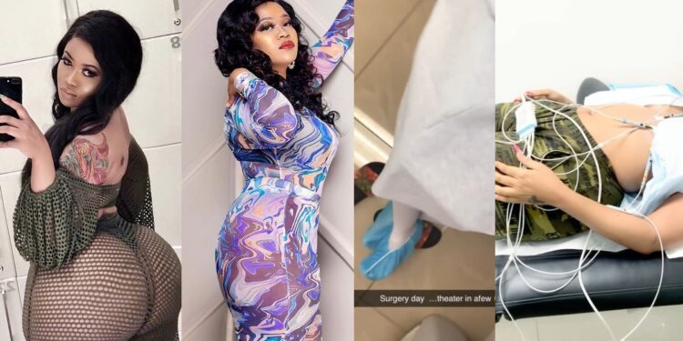“I was given a second chance” – Vera Sidika begs women again to avoid cosmetic surgery as she shares video from her reconstructive surgery experience (Watch)