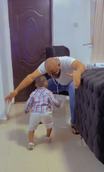 “Our son is growing so fast” – Yul Edochie gushes over son as he spends time with second wife, Judy (Video) 4 wfwe
