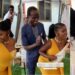 Funny moment a woman rescued her husband as he was stuck dancing with another woman at a wedding. (VIDEO)