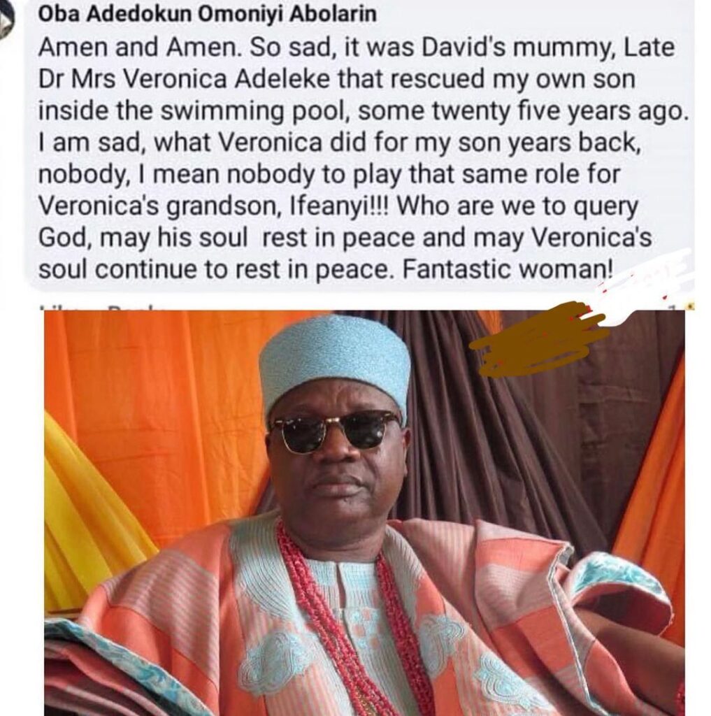 “Davido’s late mom rescued my son from drowning 25 years ago” – Osun monarch reveals as he condoles with the singer 3 313811429 1577477396028786 8600025387773831496 n