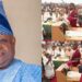 Governor Ademola Adeleke dances to Buga on his first day in office as governor of Osun state (Video)