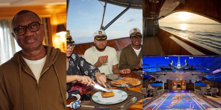 Inside billionaire, Femi Otedola’s luxury 60th birthday aboard the Christina O yacht (video)