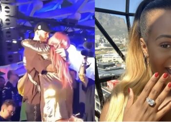 DJ Cuppy is engaged to her boyfriend, Ryan Taylor.