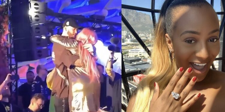 DJ Cuppy is engaged to her boyfriend, Ryan Taylor.