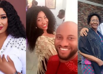 “Social media wife” – Yul Edochie’s second wife, Judy, dragged over reaction to husband’s recent outing with his mother