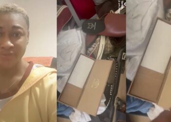 Lady raises alarm after her brother’s jewelry and money were allegedly stolen by an airline staff (VIDEO)