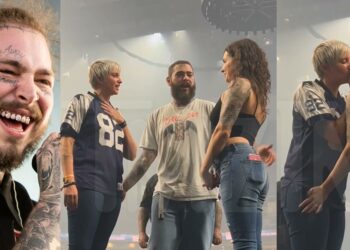 Rapper, Post Malone officiates wedding between lesbian fans onstage (VIDEO)
