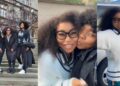 Adorable moment actress, Rita Dominic welcomes friends to England ahead of her Church wedding to Fidelis Anosike (Videos)