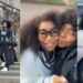 Adorable moment actress, Rita Dominic welcomes friends to England ahead of her Church wedding to Fidelis Anosike (Videos)