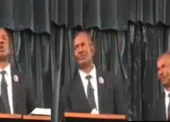 Moment armed robbers invaded church in South Africa while pastor was preaching (WATCH)