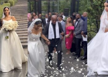 69-year-old South African billionaire weds his 24-year-old girlfriend (Photos)