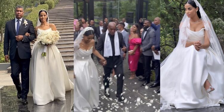 69-year-old South African billionaire weds his 24-year-old girlfriend (Photos)