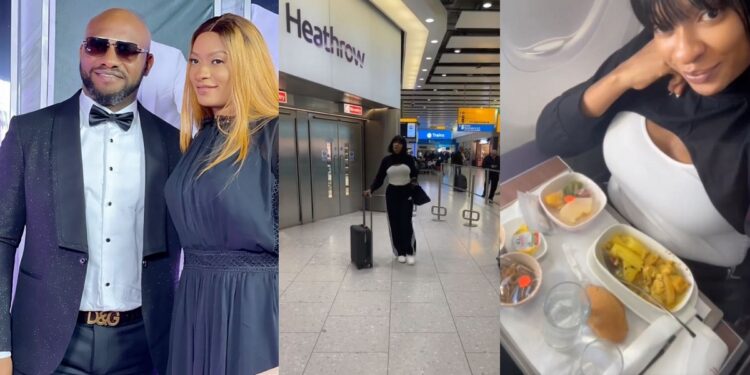 “Yul was dulling her shine” – Reactions as actor Yul Edochie’s first wife, May flies business class to UK (Video)