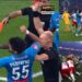 Football match turns Mortal Kombat as players exchange punches and kicks over dispute; referee award SIX red cards (VIDEO)