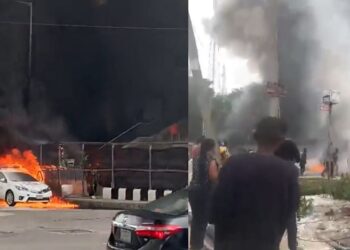 Many feared dead, others injured as fire guts building in VI, Lagos (Video)