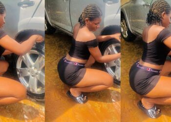 “I make 150k a day washing cars” – Nigerian lady