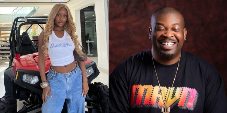 “My dad passed away but God blessed me with another” – Ayra Starr writes as she celebrates Don Jazzy on his birthday.