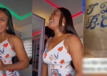 “This means a lot to me” – Blessing CEO shrieks with excitement after fan ‘tattooed’ her name on wrist (Video)