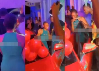 Nigerian man surprises his girlfriend with a Mercedes Benz as Christmas gift. (video)