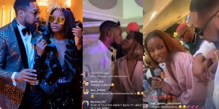 “I have never felt loved like this in my life” – Bella tells Sheggz as they kiss in public (Video)