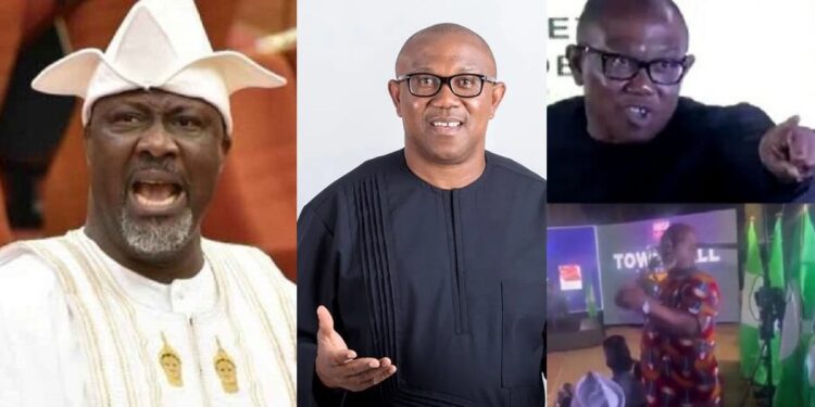“This one go slap ADC for office” – Dino Melaye replies Peter Obi after presidential debate outburst (Video)