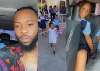 “Papa is the best” — Singer Flavour’s daughters tells him as he spends quality time with them (Video)