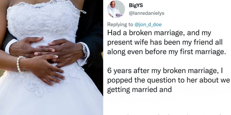 Nigerian man recounts how he married longtime female friend after his first marriage packed up