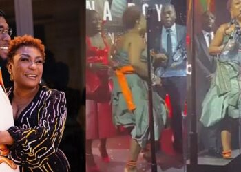 Heartwarming moment singer, Burna Boy presented ‘manager of the year award’ to mother (Video)