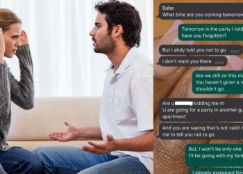 Lady fumes after her boyfriend ordered her not to attend a party at another man’s house
