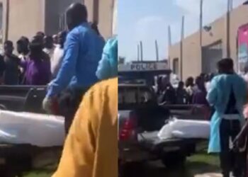 Nigerian man arrested for allegedly behe@ding his girlfriend in Ghana (videos)