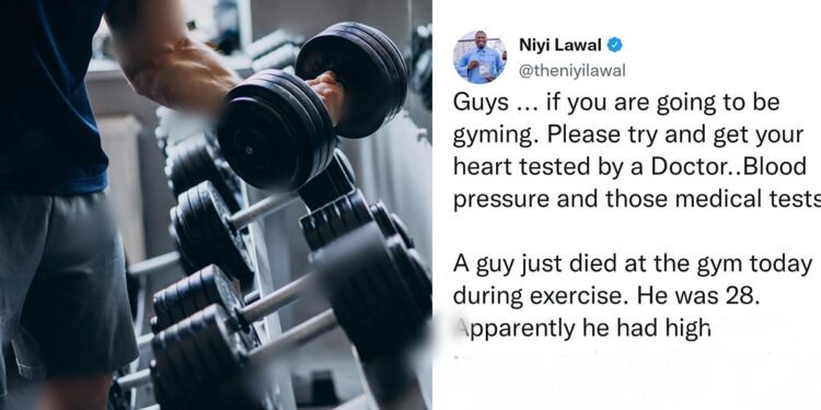 28-year-old man dies while exercising at the gym