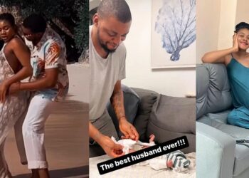 “Can’t believe we created this fine human”– Dancer Janemena says as she shares glimpse of her newborn baby (Video)