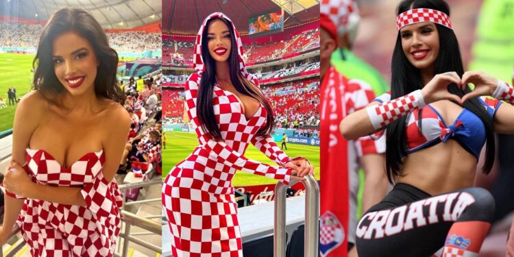 “How can my dress or bikini hurt someone?” – Ex-Miss Croatia responds after she was slammed for wearing revealing outfits to the World Cup in Qatar (photos)