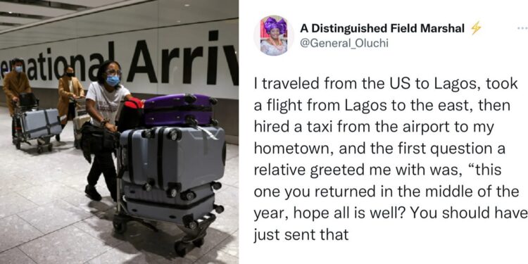 “The money you send home is more valuable than your presence” – Abroad-based Nigerian lady writes on the ‘greedy’ attitude of relatives in Nigeria.