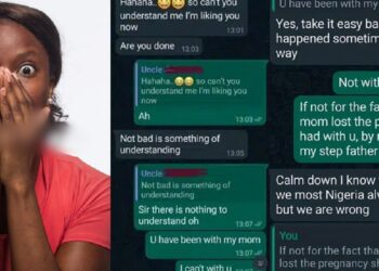 Nigerian lady shares chat with stepfather who wants to date her days after mum’s burial (Screenshots)