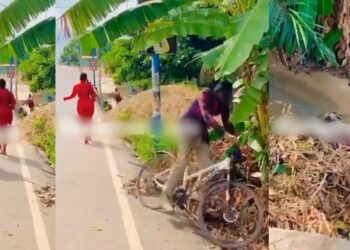 bicycle rider fell