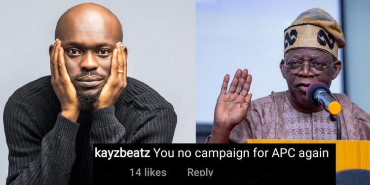 Comedian Mr Jollof reveals why he stopped campaigning for Tinubu