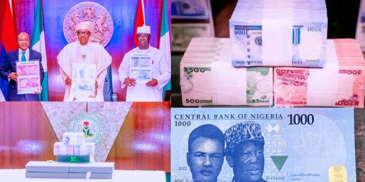“FG just added Snapchat filter” – Nigerians react as Buhari unveils newly redesigned Naira notes