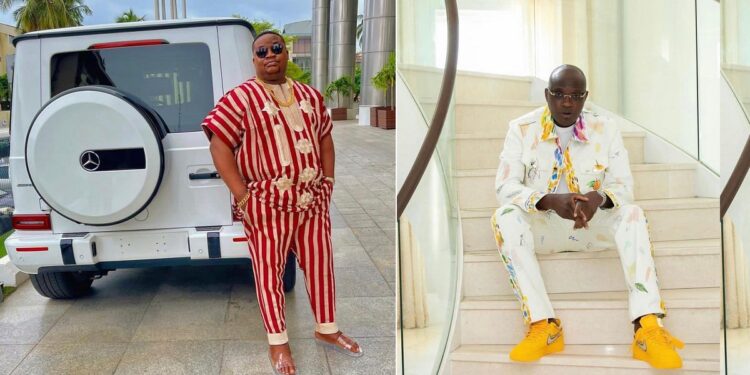 “Disturbing London for my pastor” – Cubana Chiefpriest says as he arrives in London to celebrate Pastor Tobi’s formerly canceled bash.