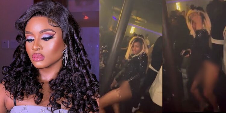“Everything is outside” – Reality star, Phyna causes massive stir with racy outfit she wore to a club (Video)