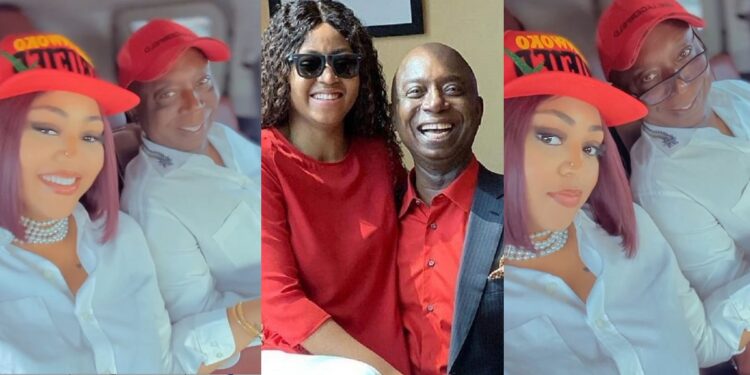 Nigerians reacts as Regina Daniels calls Ned Nwoko ‘baby’ in adorable new video