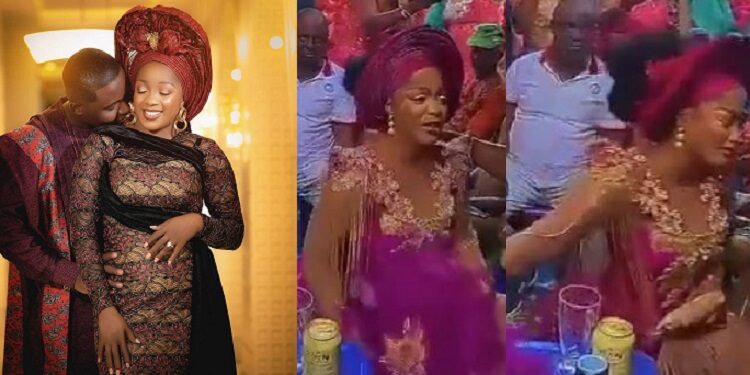 Emotional moment Destined Kids’ Rejoice Iwueze broke into tears during her traditional wedding (Video)